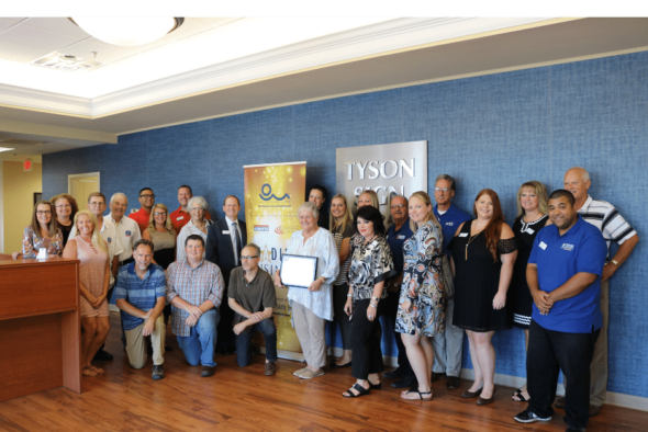 group photo at tyson sign company